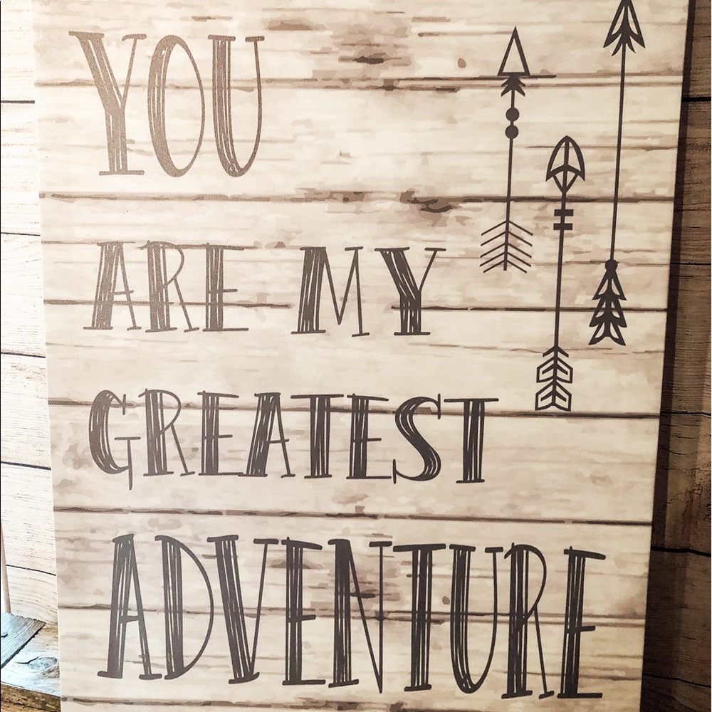 Canvas Wall Print w/ Arrows